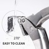 Premium Garlic Press, Stainless Steel, Easy to Clean Garlic Mincer,
