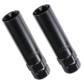 Fuel Wheel Lug Nut Key 7 Spline Socket Wrench Replacement Aftermarket Lug Nuts for 14x1.5, 14x2.0, 9/16 Inch (Pack 2)