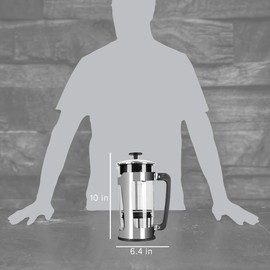 ESPRO - P5 French Press Coffee Maker – Patented Double Microfilter for Sludge and Grit Free Coffee, Black, 32 oz