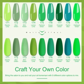 Lavender Violets 13 Pcs Gel Nail Polish Kit with 9 Colors Coat, 3 Bottles of Base Top Matt Top Coat and Nail File for Soak-off UV LED Gel Nail Art Design C969A