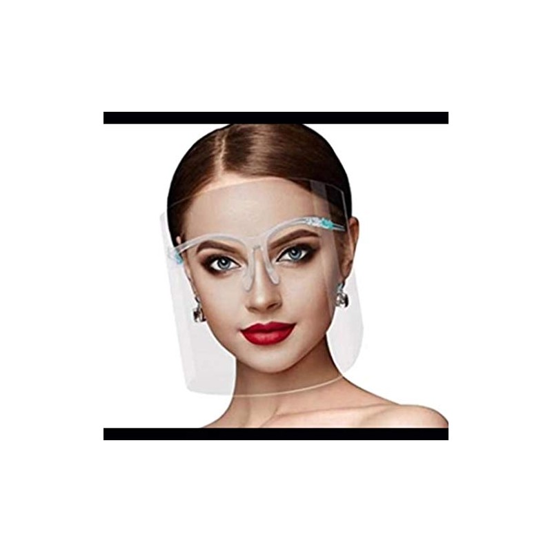 Full Face Protective_Shield_Visor, Plastic Adjustable Transparent Face_Visor Resistant to Prevent