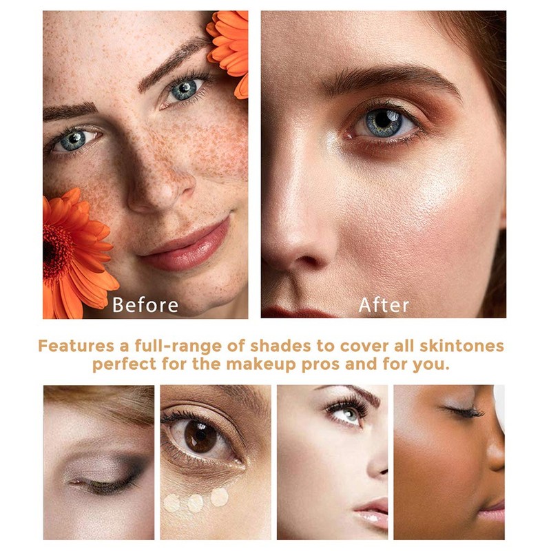 Colour-Changing Foundation, Flawless Concealer Foundation Make-Up, Moisturising Liquid Make-Up Cream