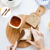 Tsuchbis 2Pcs 6 Inch Wooden Butter Spreaders Mini Kitchen Spatulas