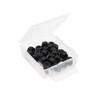 binifiMux 100pcs Black 4-40 Nylon Inserted Lock Nuts Self Locking