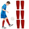 3 Pairs Football Sock Sleeves, Red Football Socks, Sock Sleeves,