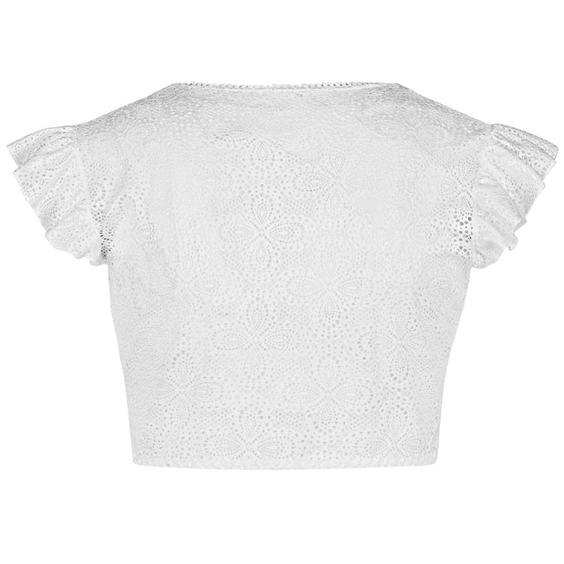 Nina von C. Laila 48468360 Lace Dirndl Blouse with Wing