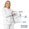 SPECTRUM UNIFORMS Scrub Jackets Doctor Lab Coat -Crew Neck Tops