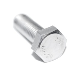 Hexagon Screws M10 x 40 Pack of 4 DIN 933 A2 Stainless Steel Machine Screw with Full Thread