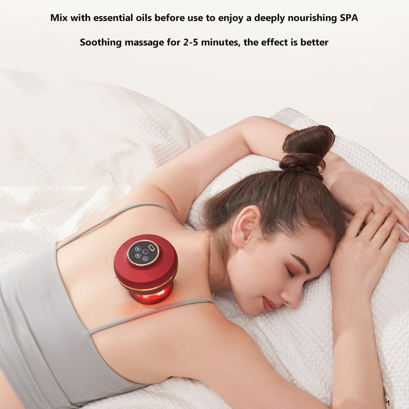 Electric Cupping Massager 3 Temperature Control Vacuum Cupping Portable Scraping