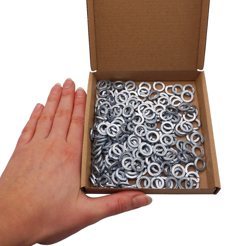 SKIR'CO (Pack of 200) Galvanised DIN127 Spring Washers M8, Metal