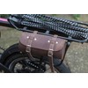 London Craftwork Vintage Brown Leather Roll Bag + Bike Repair