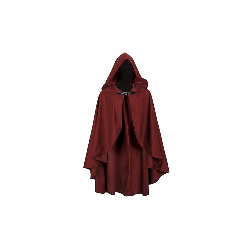 JEGERMIG Fairy Hooded Cloak Renaissance Costume Medieval Cosplay Wizard Witch