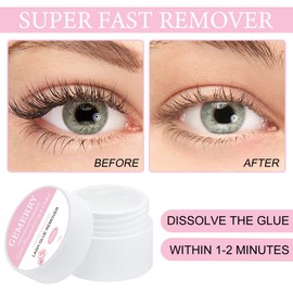 GEMERRY Eyelash Extension Remover Remover 10 g Eyelash Glue Remover Cream Eyelash Glue Professional Eyelash Glue Quick Acting Low Irritation Lash Remover Eyelash Extension (Rose)