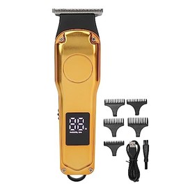 Electric Hair Clipper for Men, LED Display USB Rechargeable Hair Trimmer Electric Shaver, Haircut Grooming Trimmer Men Set with 5 Guided Combs for Home Salon Use
