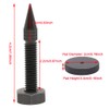 Flushbay 4-Pack Speaker Spikes M6 Black Audio Speaker Insulator Carbon