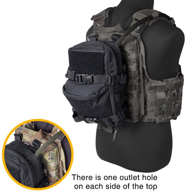 IDOGEAR Mini Tactical MOLLE Hydration Pack Water Reservoir Bag Outdoor