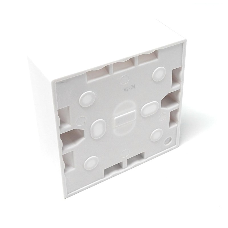 1pcs. 1-Gang Surface Mount Pattress Back Box – 32mm Depth,