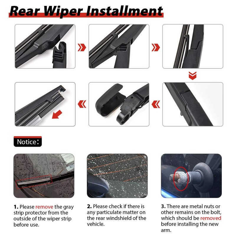 Limpiaparabrisas trasero de repuesto para JEEP Grand Cherokee 2014 2015