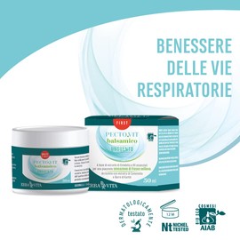 ERBA VITA Pecto.Vit Unguento Balsamico biologico prodotto cosmetico ad uso esterno per una piacevole sensazione di fresco e sollievo alle vie respiratorie - 50 ml