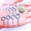 ECKJ Screw Eye Hooks - 20 Pieces Golden Copper Plating