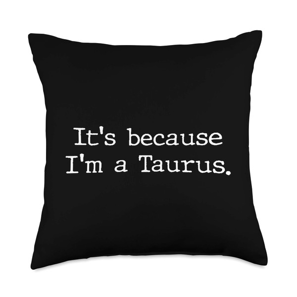 Taurus Horoscope GIfts Women Girls Men Zodiac Sign Astrology Throw