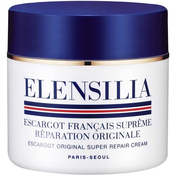 Elensilia Snail Super Repair Facial Cream 1.76 Oz I 80% 100% Genuine from French Sederma Snail Filtrate with Collagen, Ceramide, 8 Types of Hyaluronic Acids | All In One Cream for All Skin Types