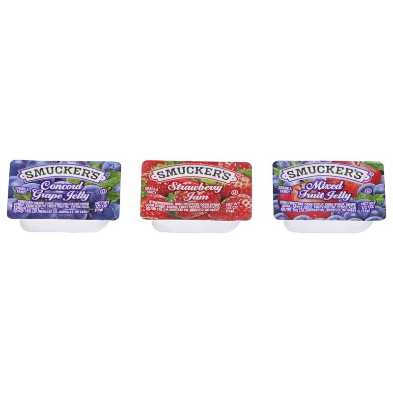 Smucker's Strawberry Jam, Mixed Fruit and Concord Grape Jelly Assortment,