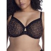 Curvy Couture Women's Plus Size Sheer Mesh Full Coverage Unlined