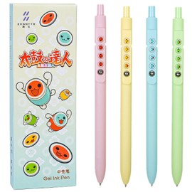 Daerthotk 4Pcs Gel Pens, Retractable Gel Pens Quick Dry Ink Pens Fine Point Premium Smooth Writing Pens, Aesthetic Pens for School & Office Supplies