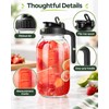 64 oz Glass Pitcher with Airtight Lid – Wide Mouth