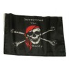 12x18 Pirate Surrender The Booty Jolly Roger Sleeve Flag 12"x18"