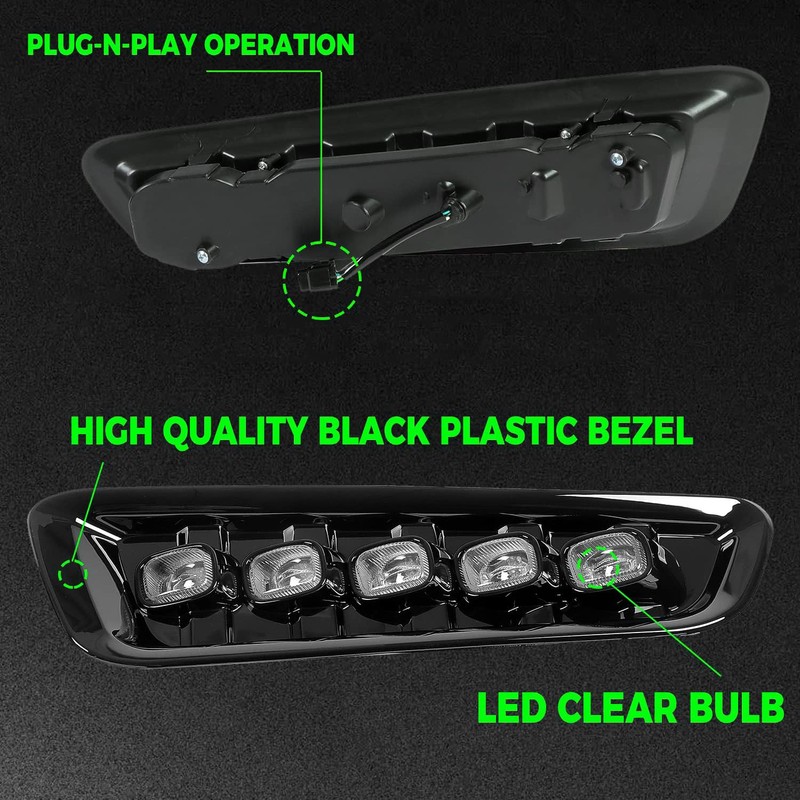 HECASA LED Fog Light Compatible with 2017-2020 Ford F-150 Raptor