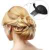Black Hair Volume Clips, Puff Cushion, Sponge Clip Bun Comb