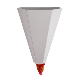 SARUFO Chicken Cone, Metal Butchering Cone, Medium Size Poultry Killing Cone for Large Layers, Broilers, Roasters, Turkeys Up to 8 Pounds, Processing Tool
