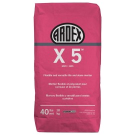 Ardex X 5 Flexible Tile and Stone Mortar - Gray, 40 lb