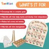 TinyKidz Daily Routine Chart for Kids, Visual Schedule, Routine Chart