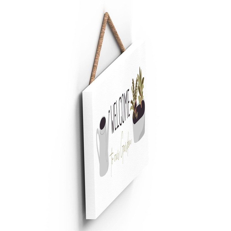 Global Designs Welcome To Our Garden Theme Gift Idea Hanging