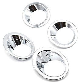 Boerunid For / Dualis J10 2007-2009 Chrome Front Rear Fog Light Cover Bumper Lamp Strip Garnish Frame Accent
