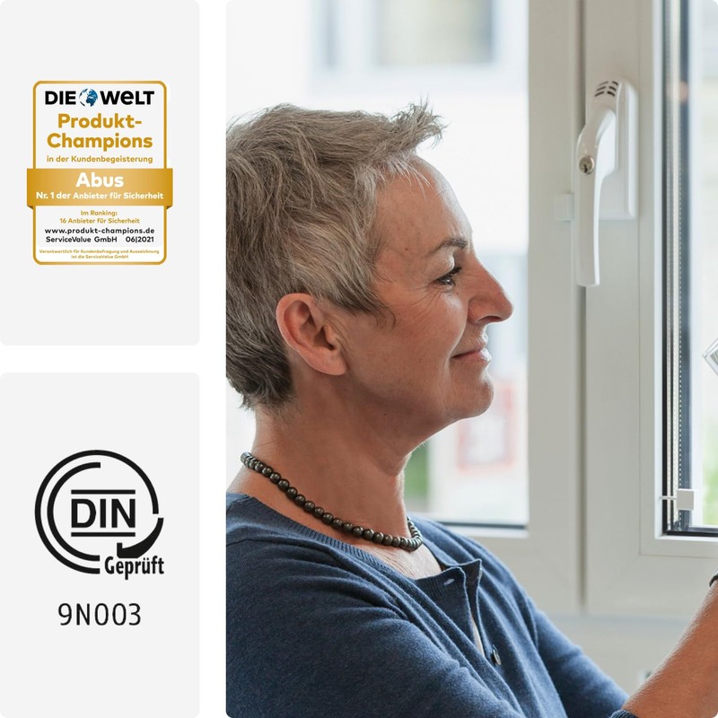 ABUS FG300 373732 Lockable Window Handle AL0125, Keyed Alike, Brown,