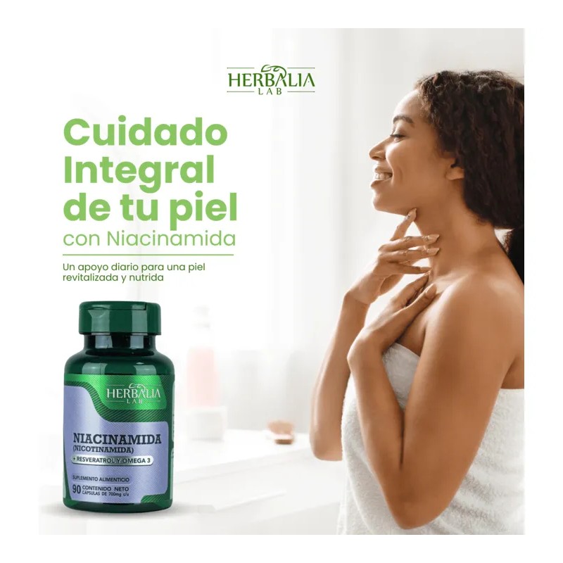 Nicotinamida en Cápsulas Beneficios para la Piel Apoyo Antioxidante 90