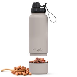 ProBottle Double Wall Insulated Water Bottle - Diversion Safe Storage Stainless Steel 1 Litre Water Bottle with 8 oz Storage Compartment, Wide Mouth Flask with Powder Coated Exterior, 5070002729600