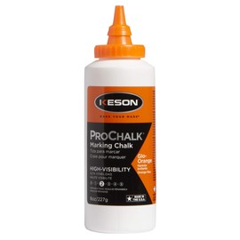 Keson 8GO ProChalk High Visibility Marking Chalk - Level 2, Glo-Orange, 8-Ounce