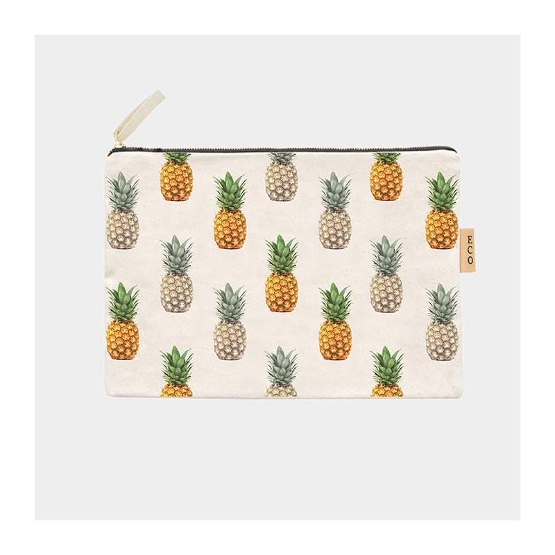 Pineapple Cotton Canvas Pouch/Cosmetic/Clutch Bag Purse