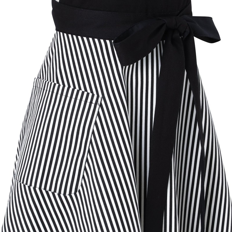 Francfranc Scalloped Full Apron, New Life, Gift, Black