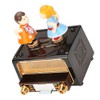 Retro Radio Shape with Lovely Dolls Storage Music Box Wedding