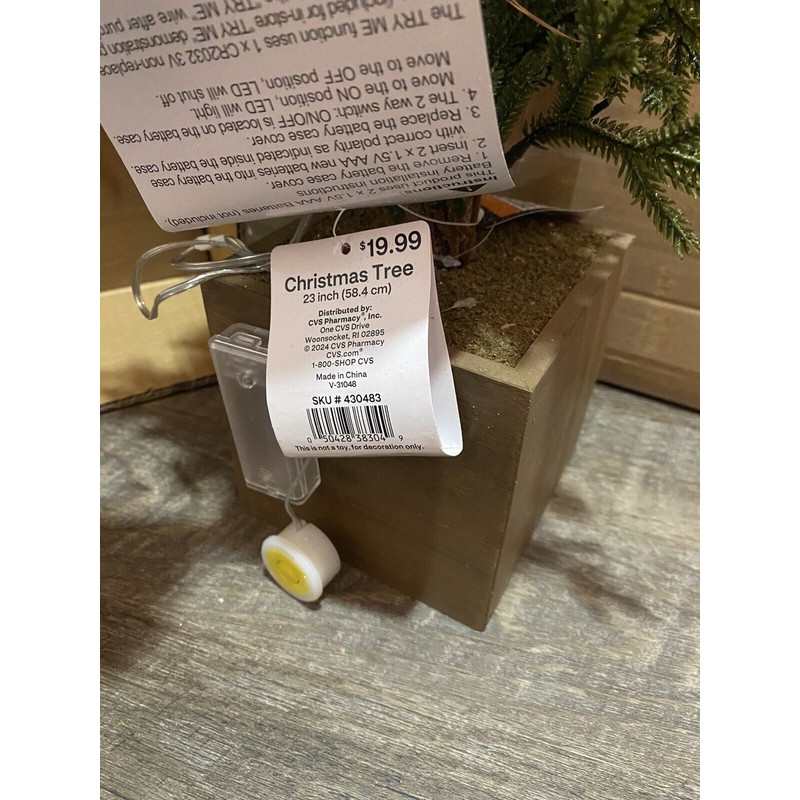 Merry Brite 23” Merry Brite Pre-Lit Christmas Tree PACK OF