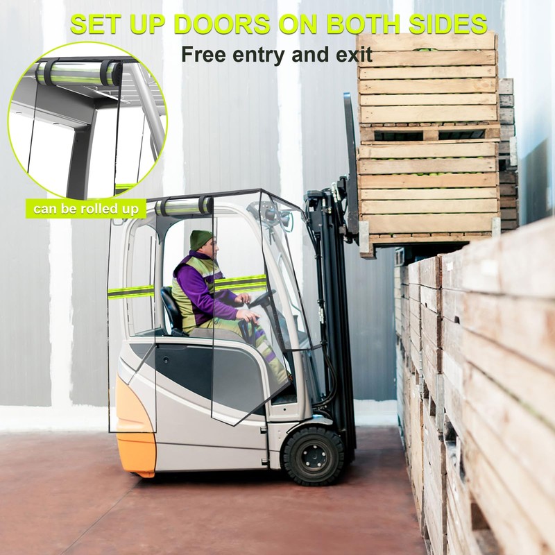 EBUY Forklift Cover Universal Fit for 8000 Lb, Forklift Cab