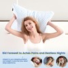 Crossvast Sleep Pillow for Side Back and Stomach Shredded Memory
