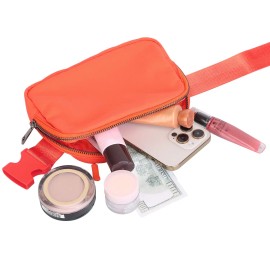 Unisex Sport Fanny Pack 20.86in-35.03in Waist Pouch Belt Bag Purse Outdoor Travel Beach Concerts Multi-Color Waist Bagscolor: Orange Color