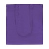 eBuyGB Shopping Tote Shoulder Bag, Cotton, Purple, 31.19 x 24.1